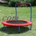 Big Clearance for Christmas! 36" Portable Foldable Children Kids Safe Trampoline with Handlebar   